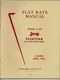 VTG 1966 Kaiser Jeep Flat Rate Manual Model FJ-6A Fleetvan US Post Office