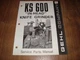 Gehl KS600 In-Head Knife Grinder Service Parts Manual Form No. 901432