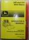 JOHN DEERE 240 250 SKID STEER OPERATOR OPERATION & MAINTENANCE MANUAL BOOK