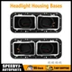 Pair For Kenworth T600 T800 W900 378 379 Peterbilt Headlight Housing Bases 2PCS
