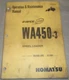KOMATSU WA450-3 WHEEL LOADER OPERATION & MAINTENANCE MANUAL BOOK S/N A31001-UP