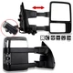 Tow Mirrors Power Heated Turn Signal Chrome For 08-16 Ford F250-F550 Super Duty