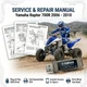 YAMAHA RAPTOR 700R 2006 2007 2008 2009 2010 SERVICE REPAIR SHOP MANUAL USB