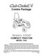 Cub Cadet  Model No. 7252 Manuals COMBO Package