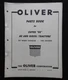 GENUINE 1957 1958 OLIVER SUPER 99 HC & DIESEL TRACTOR PARTS CATALOG MANUAL NICE