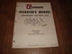 Farmhand Model F20-A Loader Serial 1600-Up Operators Manual 1PD120-1169