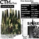 32Pc 4.5" TALL CAMOU M14x1.5 SPIKE LUG NUT+KEY FIT F250/350 RAM2500/3500 8LUG