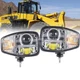 Pair LED Headlight head lamps for Volvo 120H L180H L220H L60H L120E L120F L120G