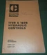 CAT CATERPILLAR 173B 183B HYDRAULIC CONTROLS PARTS BOOK MANUAL S/N 59P 60P
