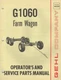 GEHL COMPANY G1060 FARM WAGON OPERATOR,SERVICE,PARTS MANUAL 903294 (160)
