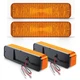4pc LED Amber Flashing Cab Light For Case IH Steiger 9310 9330 9350 9370 AR60250