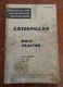 CAT Caterpillar DW15 Tractor Operation/Maintenance Instruction Manual 75D1/76D1