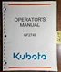 Kubota GF2748 Front Blade for GF1800E Front Mower Owner Operator & Parts Manual