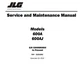 JLG 600A 660AJ Boom Lift S/N 0300080000 To Present SERVICE & MAINTENANCE MANUAL