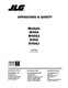 JLG E45A E45AJ M45A M45AJ Boom Lift Maintenance Operators Manual 3120764