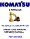 Komatsu PC300LL-7L Hydraulic Excavator Owners Service Shop Operators Manual PDF