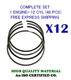 12cyl Piston Rings Set 115MM STD for DEUTZ KHD 08-167700-00 F 12L 312V MP6129