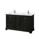 Wyndham Collection WCS202060D-VCA-MXX Deborah 60" - Dark Espresso / Carrara