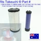 fits Takeuchi Air Cleaner Filter kit TB014 TB015 TB016 TB018 TB15FR TB23FR TB23R
