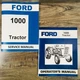 Ford 1000 Tractor Service and Operators Manual Owners Repair Shop Set Workshop