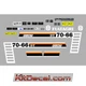 Fiat 70-66 DT Tractor Stickers Complete Set Decals Anti UV