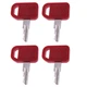 4Pcs Ignition Key AT195302 for John Deere Heavy Equipment Tractor s 310C 310E