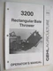 GEHL 3200 RECTANGULAR BALE THROWER OPERATOR'S MANUAL