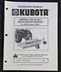 KUBOTA B8200 L235 L275 L295 L305 L355SS TRACTOR 3561 3571 MID-MOUNT MOWER MANUAL