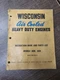 Vintage Wisconsin Engines Manual Models Abn AKN  Air Cooled