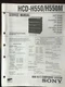 ORIGINAL SERVICE MANUAL & SCHEMATIC SONY HCD-H550/H550M D750