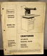Sears Craftsman 10 Inch Radial Saw Owners Manual Model No. 113.23100