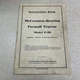 McCormick Deering F-20 Tractor Instruction Book