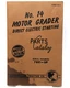 CAT Caterpillar MOTOR GRADER No. 14 Electric Start Parts Catalog S/N: 78E1 - UP