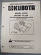 70000-70235 KUBOTA PARTS AND SERVICE MANUAL ROTARY TILLER MODEL G4000