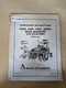 Allis-Chalmers 5000 7000 Series Rear-Mounted Fold-up Cultivator Operation Manual