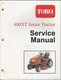 Printed 2003 TORO 400XT SERIES TRACTOR SERVICE MANUAL P/N 492-4779 (101)