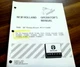 New Holland 704D 60" Rotary Broom for TC35DA TC40D Tractor Owner Operator Manual