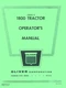 Oliver 1800 Series B Tractor Operators Manual OL