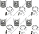 6pcs piston set 13216-2290 for Hino H07C H07CT H07C-T Engine Hitachi Excavator