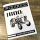 Ford 1600 Tractor 1976-78 Owner Operator'S Manual Maintenance Book Se 3551 New