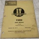 I&T shop service  FORD SHOP MANUAL MODEL FORDSON DEXTA MANUAL NO. FO-15