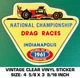 NHRA NATIONAL CHAMPIONSHIP INDIANAPOLIS 1961 - VINTAGE 90's VINYL DECAL STICKER