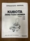 Zero-Turn Mower Operator Manual Kubota Z122E Z121S Z125E Z125S