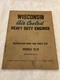 Wisconsin Air Cooled Heavy Duty Engines models TE-TF MM-249-A