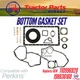 BOTTOM GASKET SET W/ CRANKSHAFT SEALS comp w/ Perkins&reg; 404C-22 104-22 - 2.216L