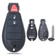SUPALAND Key Fob Shell Case Replacement Fits for Dodge RAM 1500 2500 black 