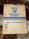 Teledyne Wisconsin Engine VH4 VH4D Instruction Book & Parts List Manual MM-274-C