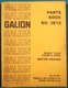 GALION T500C T500M T600C MOTOR GRADER PARTS MANUAL BOOK CATALOG