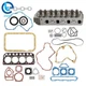 Engine Complete Cylinder Head w/ Valves Full Gasket Kit For Mitsubishi S4L S4L2