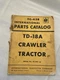 INTERNATIONAL IH TD-18A CRAWLER TRACTOR SERIAL NO 22001 UP PARTS CATALOG TC-43B